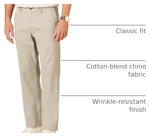 Image of Amazon Essentials Men's Classic-Fit Wrinkle-Resistant Flat-Front Stretch Chino Pant