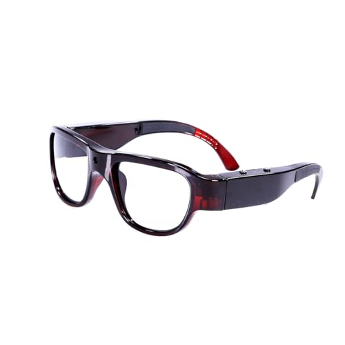 Image of OhO Camera Sunglasses, 32GB HD Outdoor Sports Action Camera with Built in 16MP Camera and Protection Safety Lens, Brown Frame-Blue Light Transitional Lens, 1920X1080