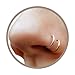 Faux Gold and Silver Clip-On Tiny Nose Rings - No Piercing Needed - Set of Two
