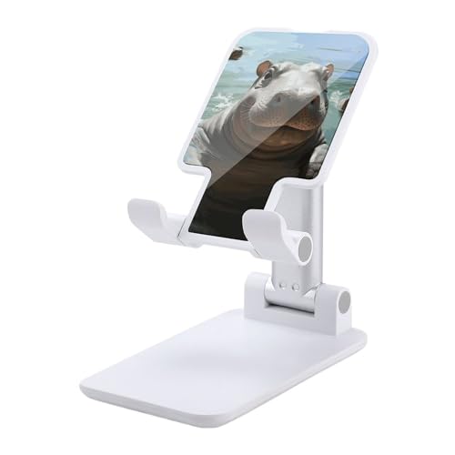 Support de téléphone portable pliable hippopotame universel ajustable pour smartphone