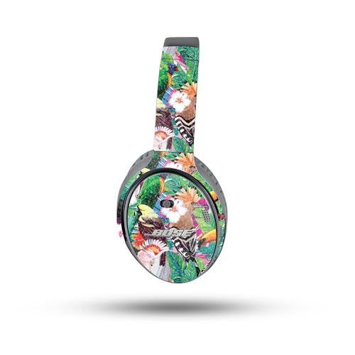 Image of MightySkins Glossy Glitter Skin Compatible with Bose QuietComfort 35 II Headphones - Tropical Paradise | Protective, Durable High-Gloss Glitter Finish | Easy to Apply