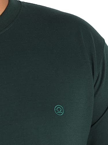 Image of CHKOKKO Men's Plus Size Terry Cotton Loose Fit Half Sleeves T-Shirt