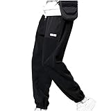 Herren Bündchen Jogginghose Winter Training Herren Hose Lose Warme Laufhose Elastischer Kordelzug Elastische Fitnesshose