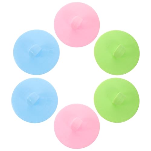 Beavorty 6 Cepillos Masajeadores Cuero Cabelludo, Cepillos para Champú Pequeños, Exfoliantes Capilares de Silicona, Masajeadores para Lavar el Cabello en Azul, Rosa y Verde, Kit 6 Piezas