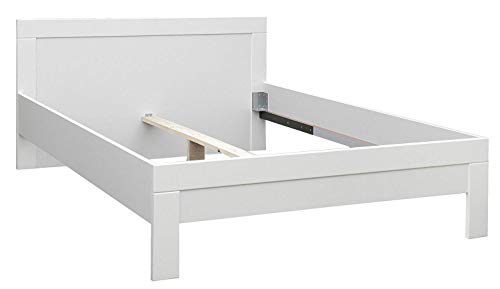 Schlafzimmer Set Snow Bettgestelle Nachttisch Sideboard Kleiderschrank (Mit Lattenrost) – Bild 5