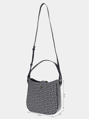 Image of Logo Black Polyester Sling Bag