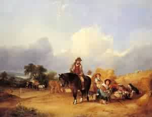 Peinture à l'huile d'art Harvest Time William Shayer | Toile de maître premium 20x24