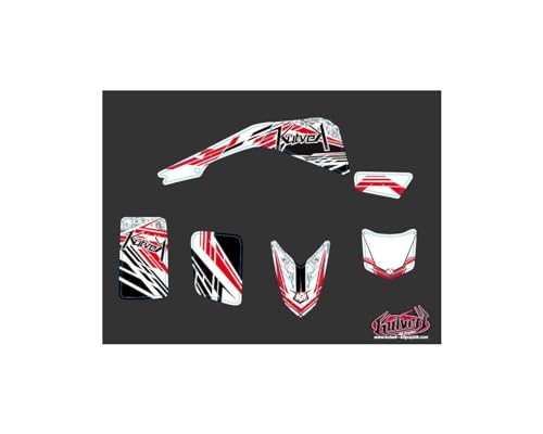 Kit de vinilos para Yamaha Blaster Rojo (2003-2007) adhesivos Quad Spirit para plásticos 2