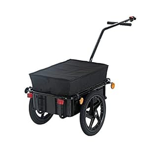 ZPDD 16 inch Air Wheel Fietskar met Koffer, Grote Capaciteit Ingesloten Fiets Cargo Trailer, Belasting 99LBS Huisdier…