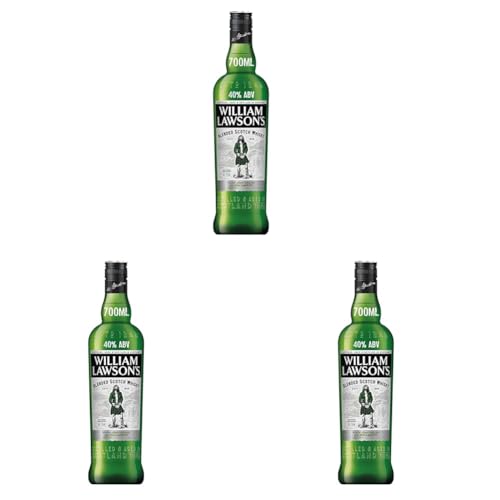 William Lawson's Finest Blended Scotch Whisky, 40% Vol, 70cL / 700mL, bebida alcohólica elaborada con malta afrutada (Paquete de 3) William Lawson's Finest Blended Scotch Whisky, 40% Vol, 70cL / 700mL, bebida alcohólica elaborada con malta afrutada (Paquete de 3)