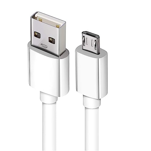 Image of MOISE USB Cable for Xiaomi Redmi 12C USB Cable | Micro USB Data Cable | Sync Quick Fast Charging Cable | Charger Cable | Android V8 Cable (3.0 Amp, 1 Meter, MH1, White)