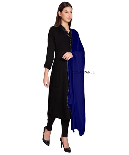 Image of Zen Women's Solid Premium Cotton Dupatta 2.25 Meters 100% Pure Cotton