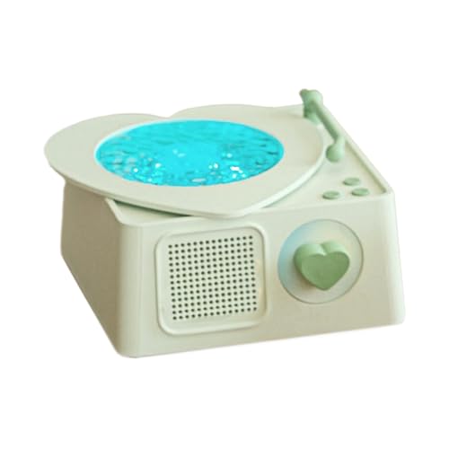 Tocadiscos portátil V Inyl, Forma de Tocadiscos U Nique, 13,1 x 12,5 x 8,4 cm, Altavoz de Estilo Retro, de Entretenimiento en el hogar, conectividad inalámbrica B Luetooth para Sala de Estar