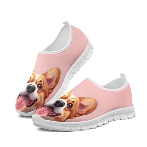 Image of Jeiento Cute Dog Women's Casual Slip On Shoes Loafers Sneakers for Women