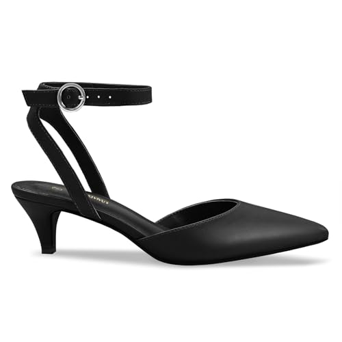 PIZZ ANNU Women's Aliaa Pointed Toe Low Kitten Heels Comfort Wedding Party Casual Dress Closed Toe Pumps Shoes with 2 Inches Low Heel Design3
