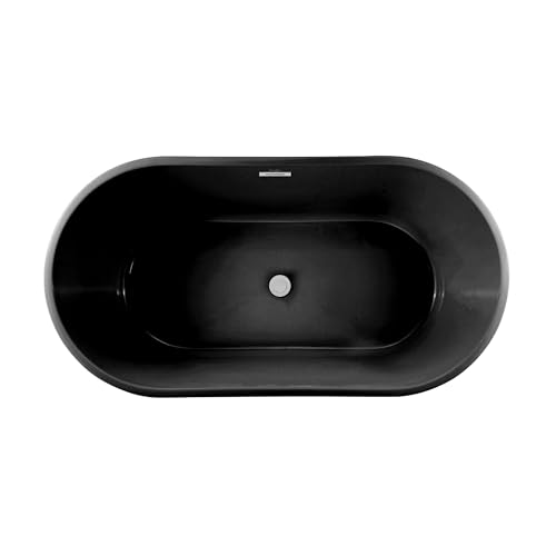 Image of Claire 60 inch Freestanding Bathtub in Matte Black