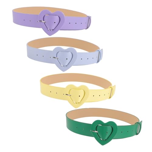 Ceinture réglable pour femme lot de 4 pièces avec boucle élégante