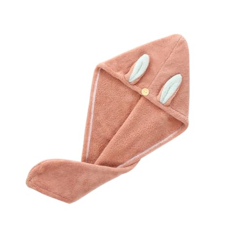 Gogogmee Fast Drying Hair Cap Bunny Ear Sleep Cap Absorbent Hair Dry Hat Towel for Women Men Home Gym Travel