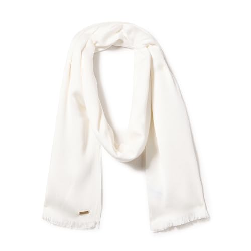 Calvin Klein Women's Accessories Scraf, Eggshell, One Size