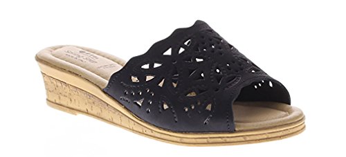 Women's Spring Step Slide Sandals BLACK 37 M EU, 6.5-7 M