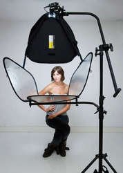 Lastolite LL LR2833 TriLite Speed-Lite Kit with TriLite Reflectors, Stand and Boom (Multi Color)