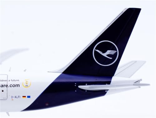 Modelo de avión Boeing B777F Lufthansa escala 1/400 réplica coleccionable 5