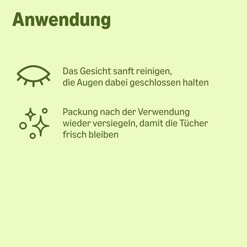 by Amazon Gesichtsreinigungstücher mit Aloe Vera, 25 Tücher