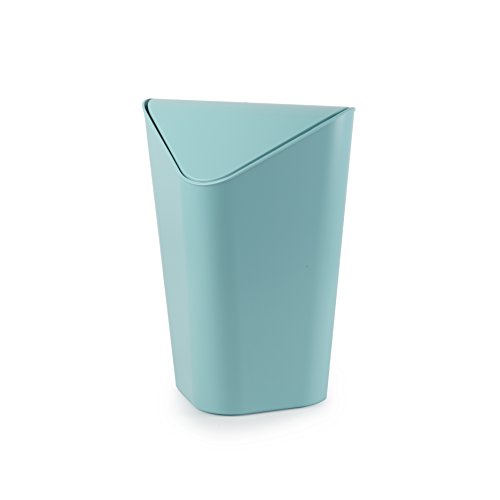 Umbra Corner Waste Can, Surf Blue