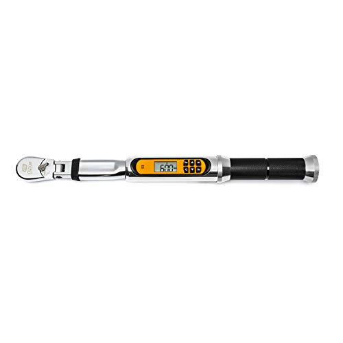 GEARWRENCH 3/8" 120XP Flex Head Electronic Torque Wrench with Angle, 10100 Ft/Lbs 85195