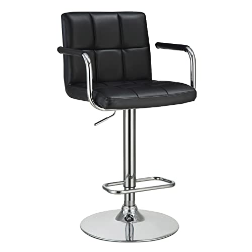 Tabouret de bar pivotant hydraulique stable pour assise de comptoir de cuisine - 2