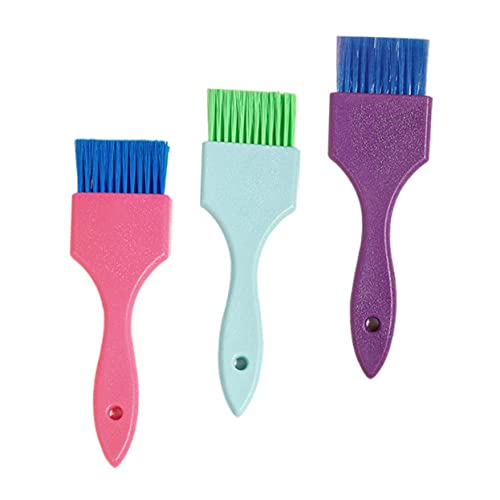TOVINANNA Hair Dye Applicator Brush Set 3 Pack Soft Baking Oil Brush Hair Coloring Tool Barber Tool Salon Accessory