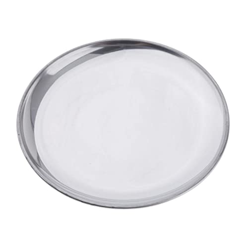 Plat de dessert réutilisable bord sans aspérité sécurité inox - 2