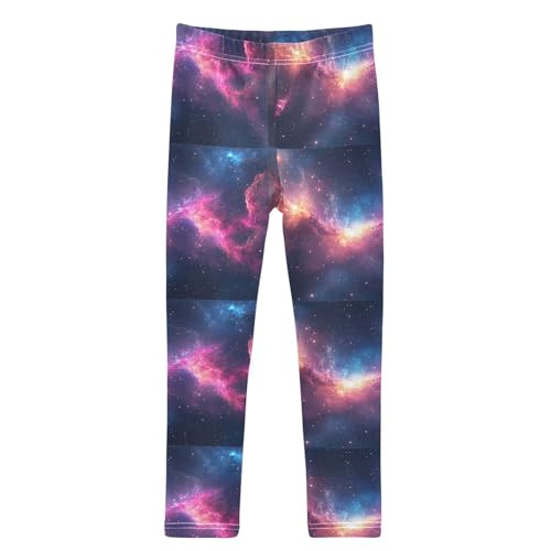 Boccsty Colorful Galaxy Pattern Girls Leggings Kids Yoga Pants Dance Active Tights 4T