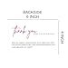 RXBC2011 Thank you for your order card Thanks Script Postcard Size 4x6 Inch Pack of 50 Hot Pink