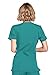 Cherokee Women's Workwear Core Stretch Mock Wrap Scrubs Shirt, Teal Blue, Large