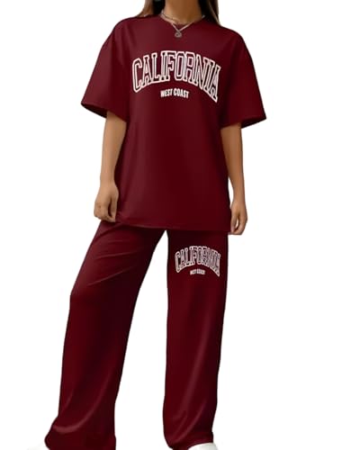 Image of My Swag Women Casual T-Shirt & Trouser Co-Ords Set Half Sleeve Loose-Fit Summer Cord Set 2 Piece Black Outfit Pajama Set for Women & Girls