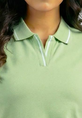 Image of Wear Your Opinion Womens Premium Pique Polo Collar Neck T-Shirt Womens Premium Pique Polo Collar Neck T-Shirt (Design: Tipped Polo)
