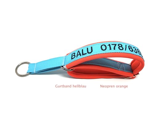 Tier & Heim Hundehalsband mit Namen und Telefonnummer