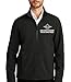 INK STITCH Men J901 Custom Embroidery Logo Texts Collective Soft Shell Zip Up Jackets - Black (XL)