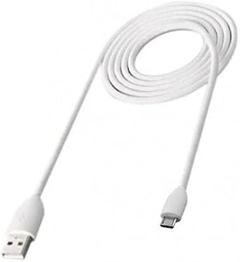 White 3ft USB Cable Rapid Charge Power Wire Sync Micro-USB Data Cord Supports Fast Charging for Verizon LG Optimus Zone 2 - Verizon LG Optimus Zone 3 - Verizon LG Stylo 2 V - Verizon LG Transpyre