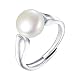 Produktbild 24 JOYAS 925 Sterling Silber Verstellbarer Ring Perle für Mädchen, Mädchen oder Dame, Hochzeit, Verlobung, Geburtstag, originelles und Romantisches Geschenk