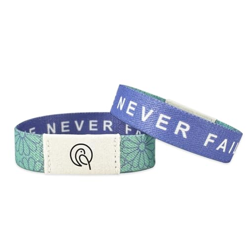 Daily Bible Verse Bracelet, NFC Wristband with Inspirational Christian Scripture, Christian Gifts for Women Men(Purple)