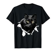 Dad design. Black Cat Torn Cloth - Funny graphic tees design for Women, Men, Girl, Boy, Mom, Dad, Mother, Father, Sister, Aunt, Wife, Husband, Uncle, Mommy, Mama, Daddy, Papa, Cat Lovers, Cat Mom, Cat Dad, Cat Owner. Cute Gift Design on 4th Of July, ...