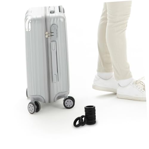 AstraGlam Kofferradabdeckungen 8 Stück - Silikon Schutz Für Spinnerräder