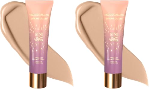 Image of FACES CANADA Strobe CC Tint - Paradise Vibes 01, 27ml | 5-in-1 Serum + Moisturizer + Primer + BB /CC Cream + Strobe Cream | Lightweight | Radiant Dewy Glass Skin Glow | Niacinamide & Hyaluronic Acid | For Fair To Light Skin