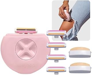 Alleyoop Portable Travel Razor for Women + Stay Sharp Refill Pack – On-the-Go Triple-Blade Razor with Moisturizing Bar & Extra Cartridges for Smooth Shaving Anywhere