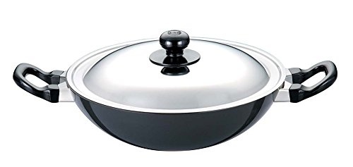 Futura Q55/Nk25S Fry Pan, Kadhai, 2.5 Liter, Gray #TOP20