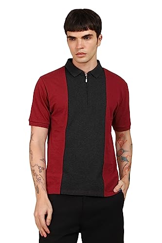 Image of Dennis Lingo Men's Cotton Polo Neck Regular Fit T-Shirt