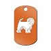Affenpinscher Engraved Keychain/GI Tag Mister Petlife Monkey Dog Orange