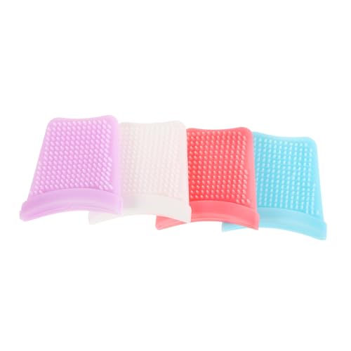 SHERCHPRY 4 Piezas cepillo para facial cepillo de baño para cepillo recién nacido cepillo para lavar el cabello del depurador facial gel de sílice